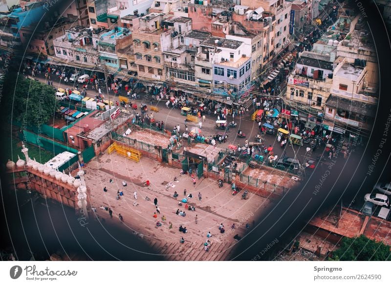 WUSEL picture Human being Life Crowd of people Capital city Downtown Overpopulated House (Residential Structure) Transport Road traffic Traffic jam Motorcycle