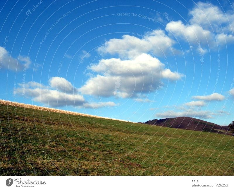 when the sky touches the earth Clouds Field Hill Air Meadow Sky Pasture Landscape Nature