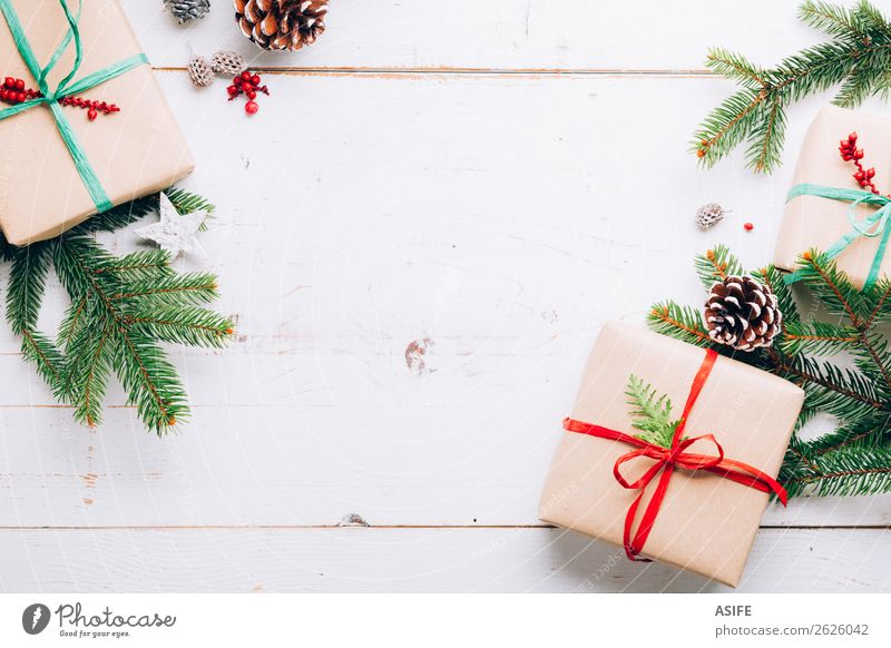 Christmas Wrapping Ribbon Vertical Stock Photo, Royalty-Free