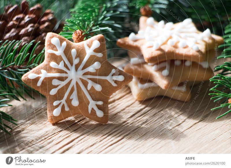 Christmas cookie Dessert Decoration Christmas & Advent Group Tree Wood Delicious Brown Tradition Cookie Icing Sugar Gingerbread food Gift Baking cake sweet