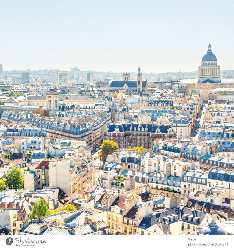 Paris cityscape with aerial architecture Joy Beautiful Leisure and hobbies Vacation & Travel Tourism Trip Far-off places Freedom Sightseeing City trip