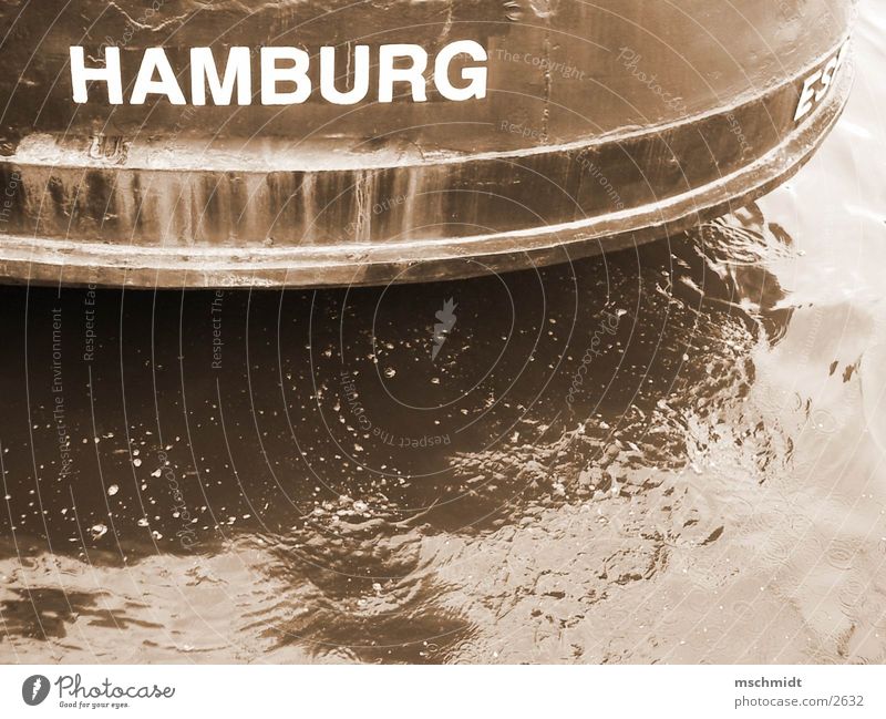 HAMBURG Watercraft Hamburg Harbour Sepia