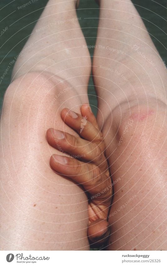 limbs Touch Hand Caresses Eroticism Woman Limbs Legs Between