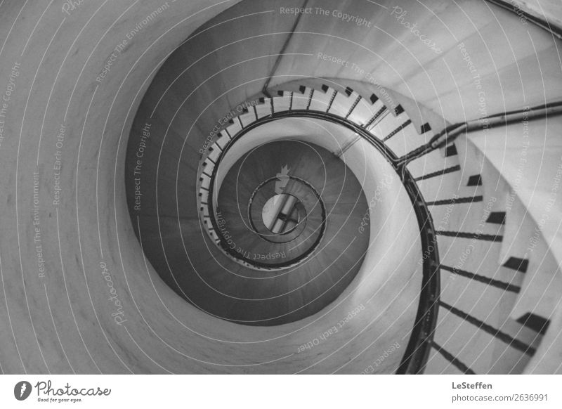 Turbine staircase SW Lyngvig Denmark Tower Lighthouse Manmade structures Architecture Stairs Tourist Attraction Landmark Stone Concrete Wood Metal Esthetic