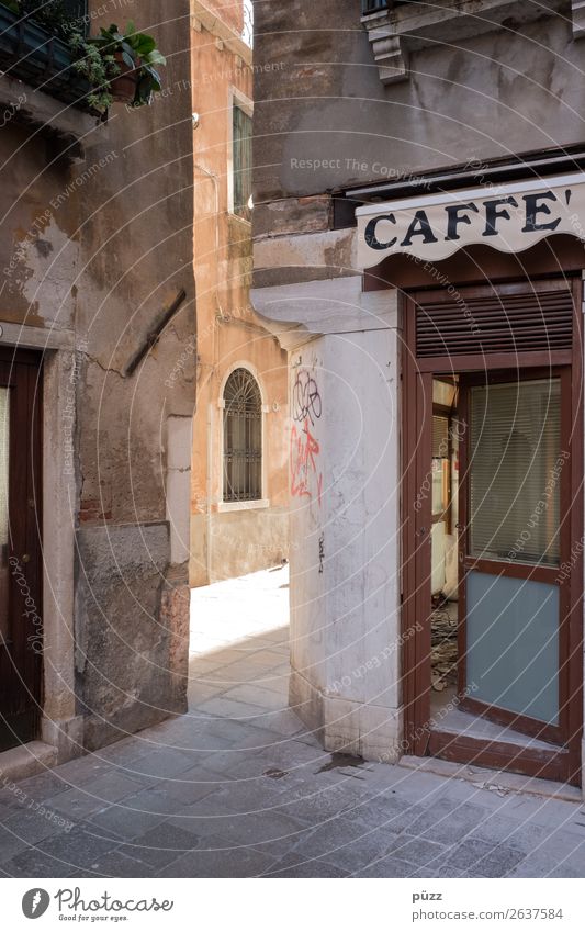 Caffe' To have a coffee Vacation & Travel Tourism Trip Sightseeing City trip Venice Town Port City Downtown Old town Deserted House (Residential Structure)