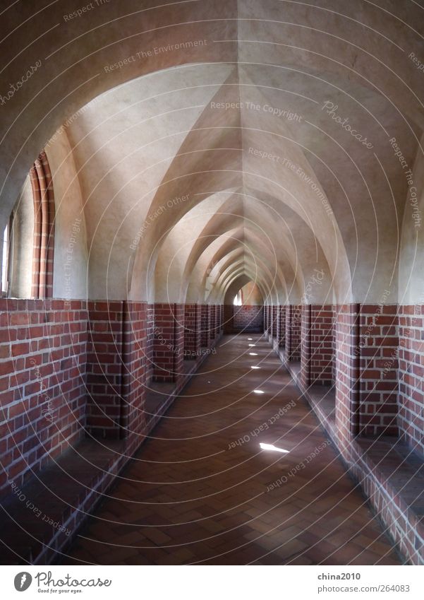 Cloister - Marienburg Malbork Poland Europe Deserted Church Castle Manmade structures Architecture Wall (barrier) Wall (building) Window Tourist Attraction