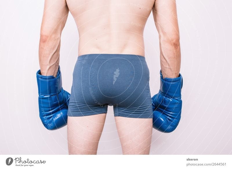 the boxer in his underwear and Boxing gloves - a Royalty Free Stock Photo  from Photocase