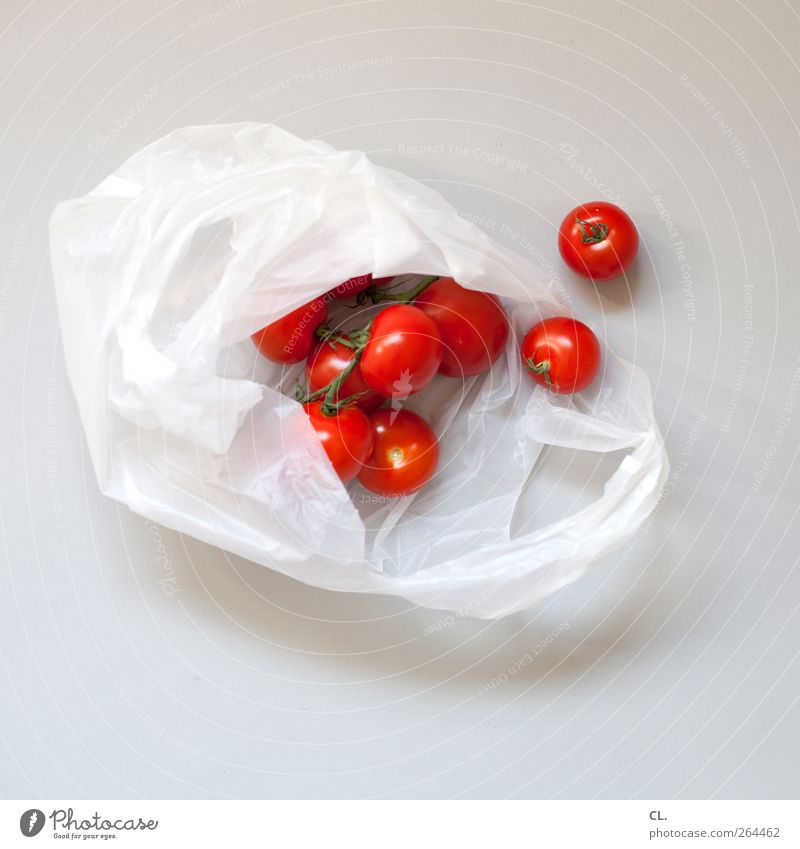 tomatoes Food Vegetable Tomato Organic produce Vegetarian diet Shopping Healthy Healthy Eating Life Fresh Delicious Juicy Red Paper bag Deserted Multiple