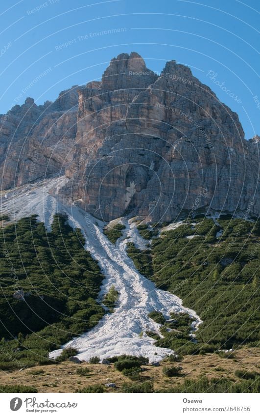 South Tyrol Italy Alps Mountain Rock Stone Peak Landscape Dolomites Hiking Mountaineering Climbing Nature Untouched Alpine pasture Meadow High Alps Sky Summer