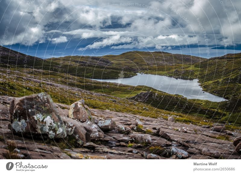 applecross Environment Nature Landscape Elements Sky Clouds Weather Bad weather Meadow Rock Mountain Highlands Great Britain Scotland Europe Wild Remote