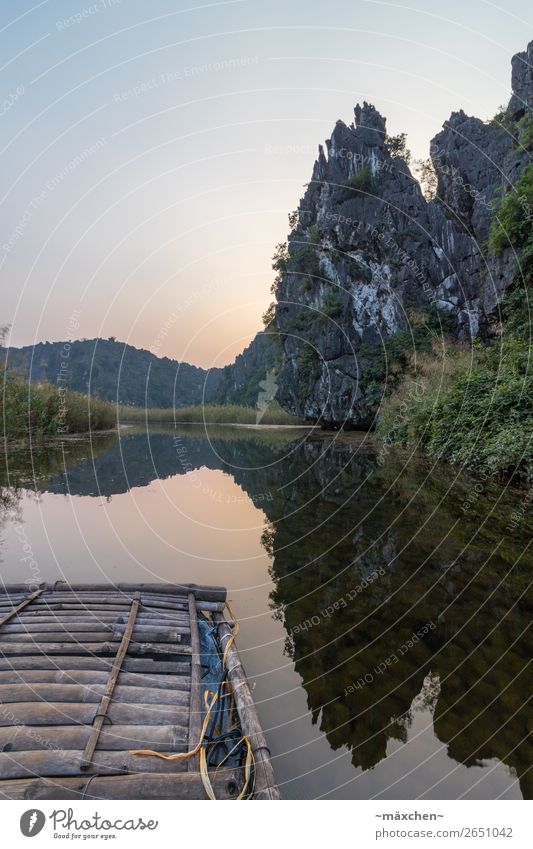 Van Long - Ninh Binh (Vietnam) Vacation & Travel Far-off places Freedom Expedition Nature Landscape Elements Water Cloudless sky Sunrise Sunset