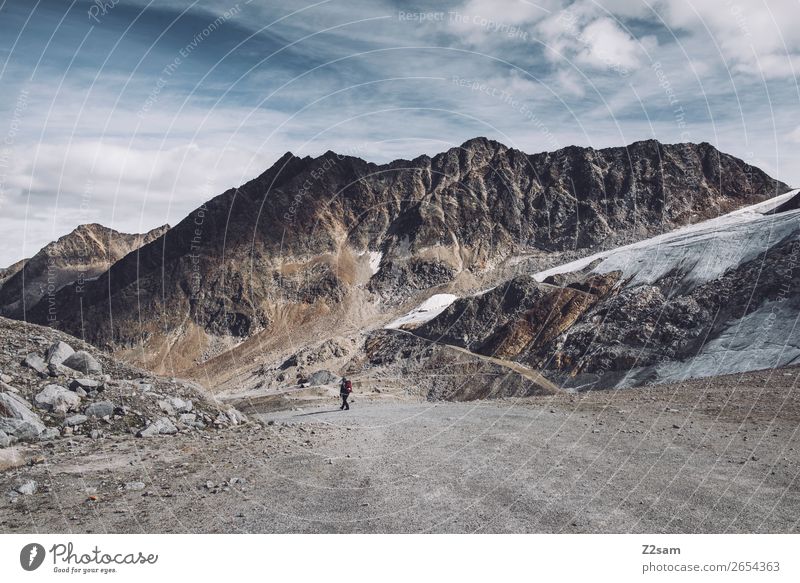 Sölden | Rettenbach Glacier | E5 Adventure Expedition Hiking Human being Nature Landscape Autumn Alps Mountain Peak Natural Athletic Loneliness Climate