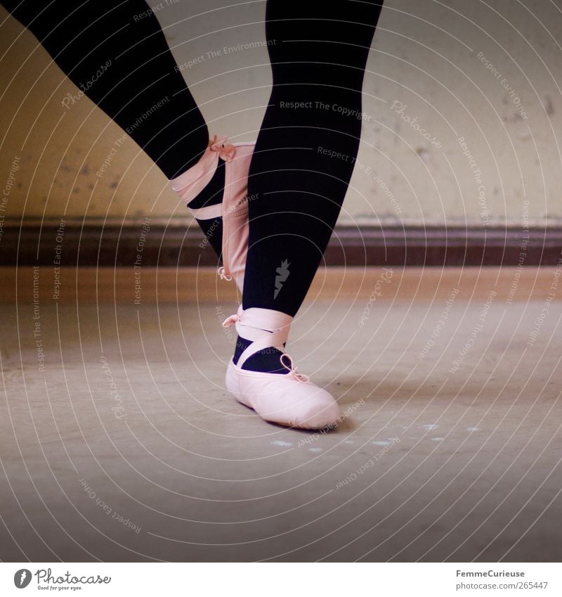 Ballet VIII. Artist Dance Dancer Esthetic Movement Ballet shoe Pink Black Tights Posture Balance Sports Training Practice One-legged Stand Articulated Dexterity