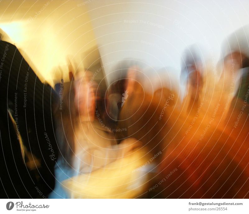 Teens in Motion Group Encounter Long exposure Human being Student Movement Feasts & Celebrations Blur