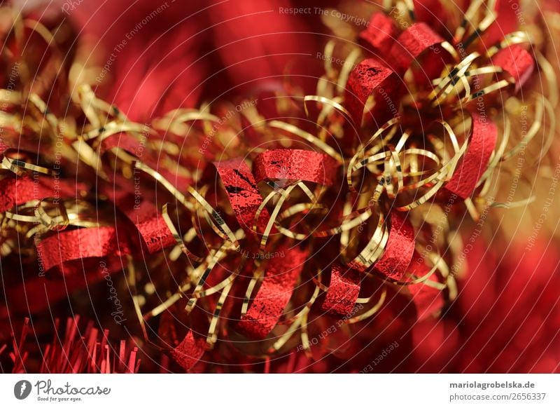 Christmas decoration /coloured red-gold Joy Happy Decoration Party Feasts & Celebrations Valentine's Day Christmas & Advent New Year's Eve Paper Bow Plastic