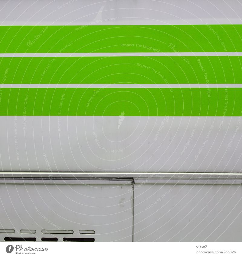 green cattle Wall (barrier) Wall (building) Facade Transport Bus Site trailer Metal Line Stripe Old Authentic Thin Simple Healthy Free Friendliness Happiness