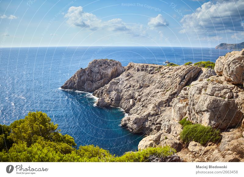Scenic landscape of Capdepera, Mallorca. Vacation & Travel Tourism Trip Adventure Far-off places Freedom Summer Summer vacation Ocean Island Mountain Hiking