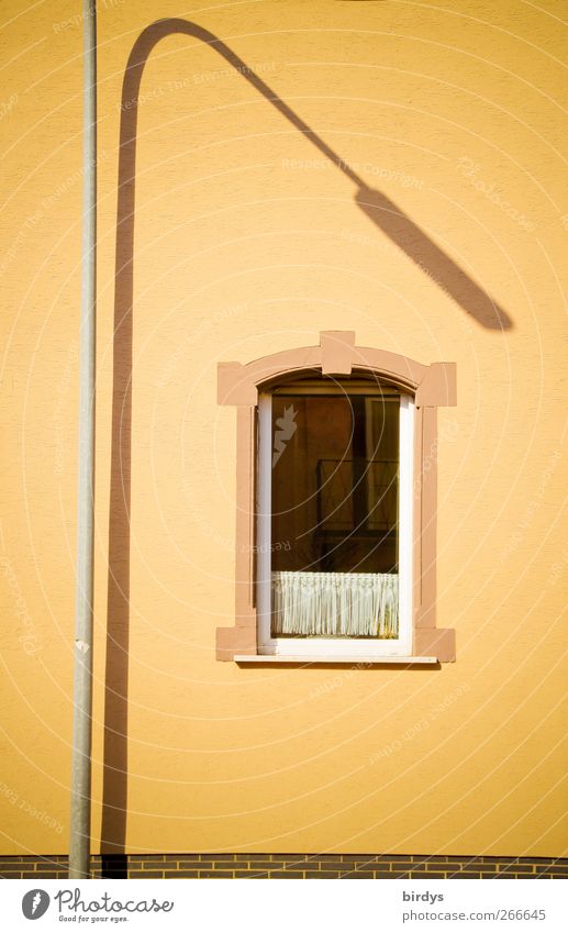 indirect lighting Old building Wall (barrier) Wall (building) Facade Window Illuminate Esthetic Exceptional Elegant Yellow Unwavering Town Street lighting