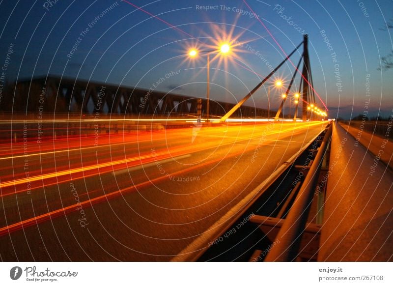 Ghost Rider? Karlsruhe Wörth Rhine bridge Baden-Wuerttemberg Rhineland-Palatinate Maximilian sow Bridge Rhine bridge Karlsruhe Transport Traffic infrastructure