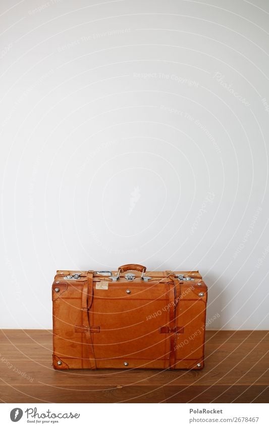 #AS# Suitcase seeks Partner Leather Esthetic Travel photography Traveling Nostalgia Vintage Preparation Travel excitement Grasp Logistics Itinerary
