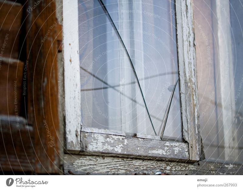 MyKind of Love Wall (barrier) Wall (building) Facade Window Window pane Glass Pane Old Broken Shard Crack & Rip & Tear Colour photo Exterior shot Deserted Day