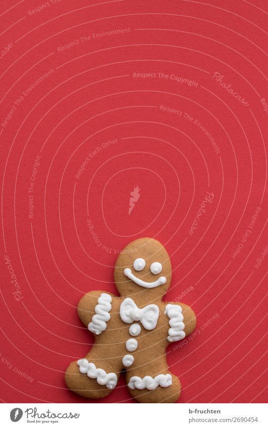 who is afraid of the gingerbread man Food Dough Baked goods Candy Christmas & Advent Looking Wait Fresh Red Joy Gingerbread man Figure little man Stand Cookie