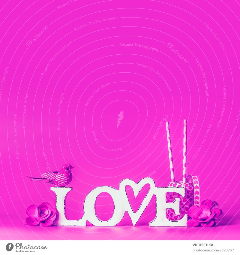 Word LOVE on pink background Shopping Design Joy Valentine's Day Decoration Bow Love Pink Background picture word love valentines day greeting Sale love symbol