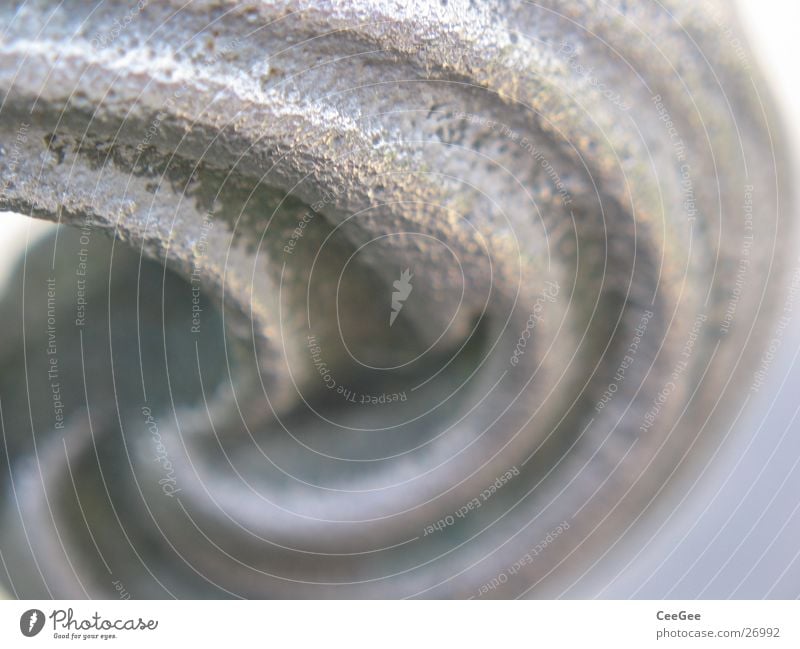 silver waves Door handle Rustic Undulation Round Carry handle Gray Glittering Reflection Living or residing wrought-iron Metal Macro (Extreme close-up) Close-up