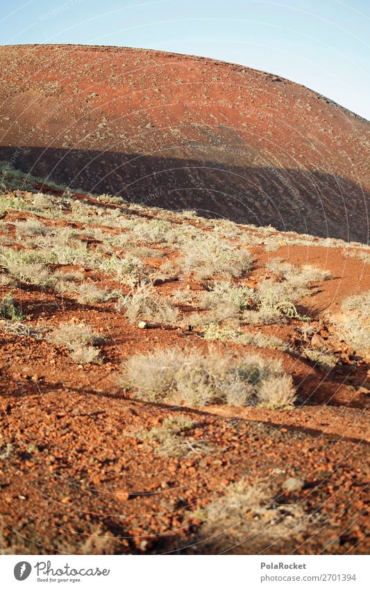 #AS# plant the mars Environment Nature Landscape Esthetic Land Feature Mars Sparse Plant Fuerteventura Mountain Warmth Red Colour photo Subdued colour
