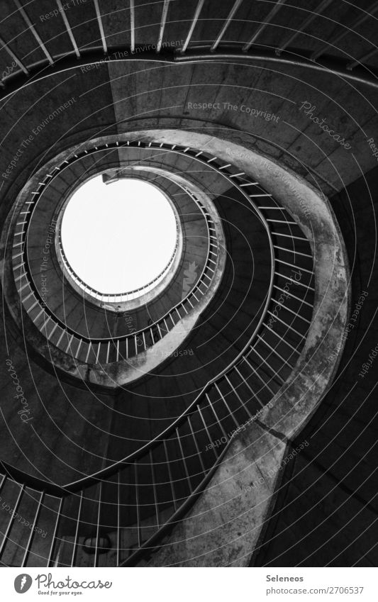 spiral staircase Manmade structures Building Architecture Stairs Winding staircase Rotate Black & white photo Exterior shot Structures and shapes Deserted