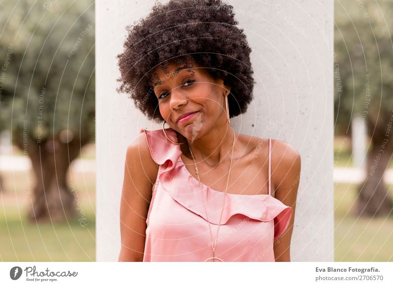 Portrait Of A Beautiful Afro American Woman A Royalty Free