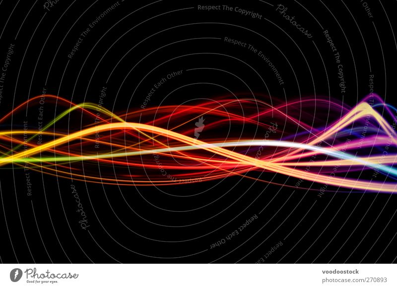 Lightwaves Design Waves Night life Clubbing Energy industry Line Bright Yellow Orange Black Joy Determination Movement Colour background colorful colourful