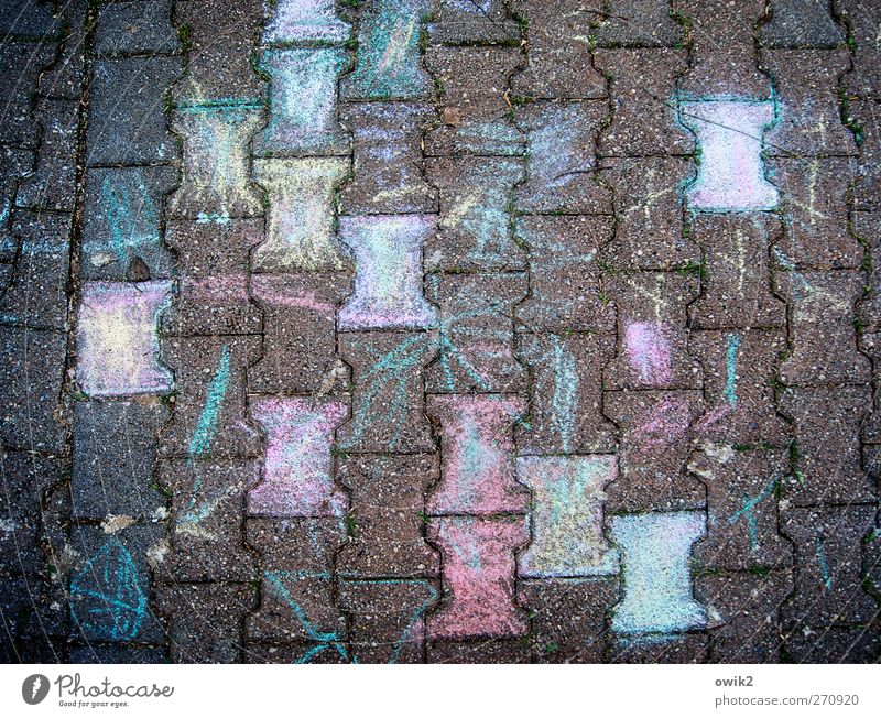jigsaw Design Art Work of art Painting and drawing (object) Lanes & trails Paving stone Concrete Authentic Sharp-edged Happiness Funny Crazy Under Many Blue