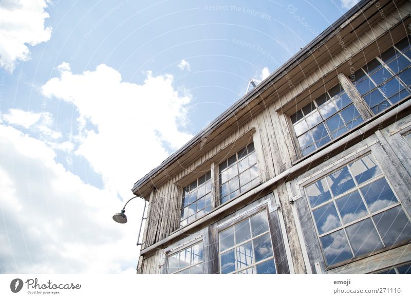 sky-high - cheering Sky Clouds Beautiful weather House (Residential Structure) Dream house Industrial plant Manmade structures Building Architecture