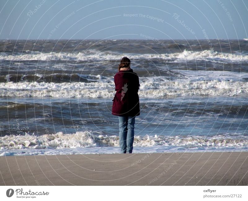 farsightedness Beach Ocean Surf Waves Woman Water Sand
