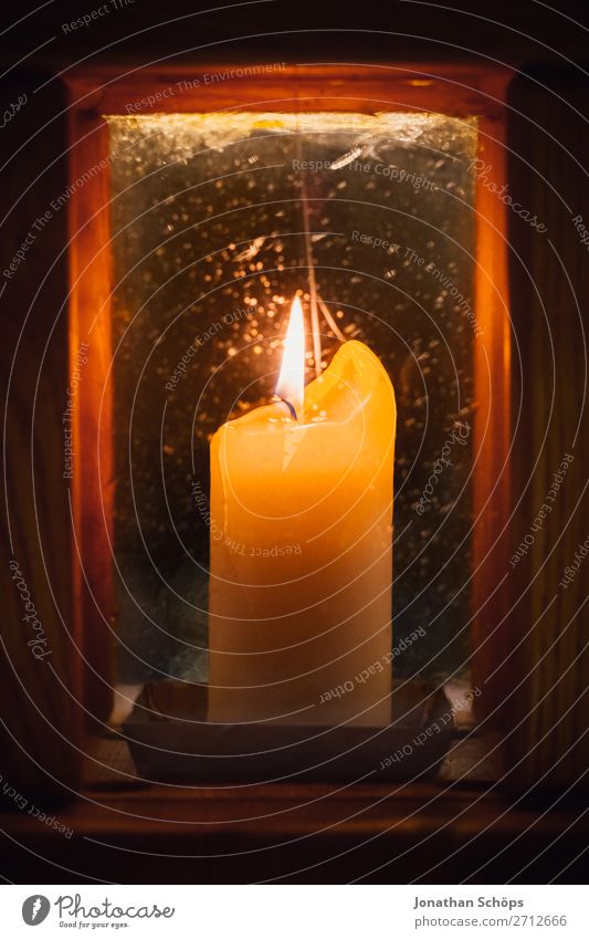burning candle in lantern as a sign of hope Christmas & Advent Hope Candle Religion and faith Lantern Light Symbols and metaphors Tradition Sign Burn