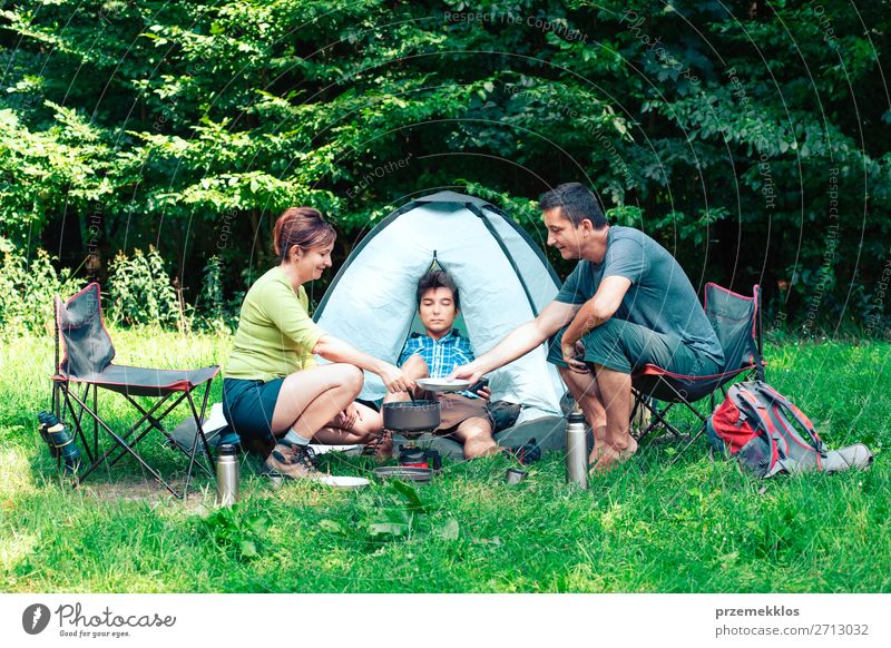 Spending a vacation on camping Lifestyle Relaxation Vacation & Travel Tourism Adventure Camping Summer Summer vacation Woman Adults Man 3 Human being
