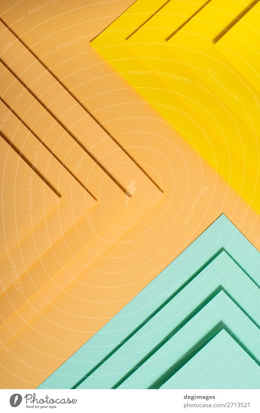 Colorful polygon paper design. Pastel tones geometric Design Wallpaper Art Paper Stripe Retro Blue Yellow Green Pink Colour background graphic ine backdrop