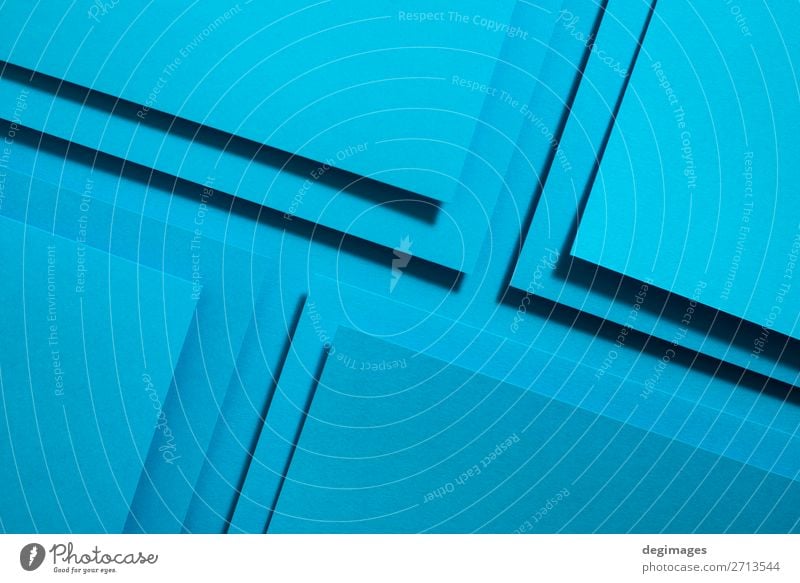 Blue paper material design. Geometric unicolour shapes Design Wallpaper Craft (trade) Art Paper Line Stripe Retro Colour geometric background Consistency