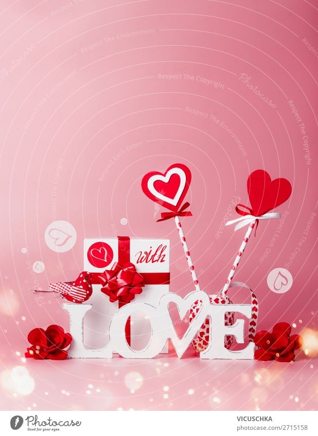 Romantic valentine background Royalty Free Vector Image
