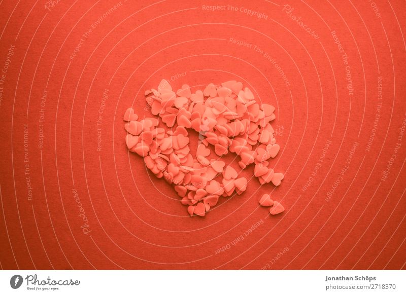 broken heart for Valentine's Day Date Bird's-eye view Color of the year colour trends Joy Spring fever Emotions Heart Background picture Coral Love Lovers