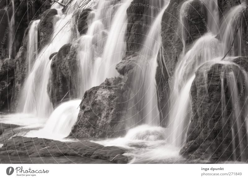 intoxicating Environment Nature Landscape Elements Water Waterfall National Park Nature reserve China Sichuan Juizhaigou Fantastic Gigantic Wet Natural Wild