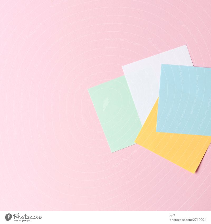 Colourful notes Office work Stationery Paper Piece of paper Esthetic Clean Orderliness Idea Inspiration Creativity Arrangement Pure Colour photo Multicoloured