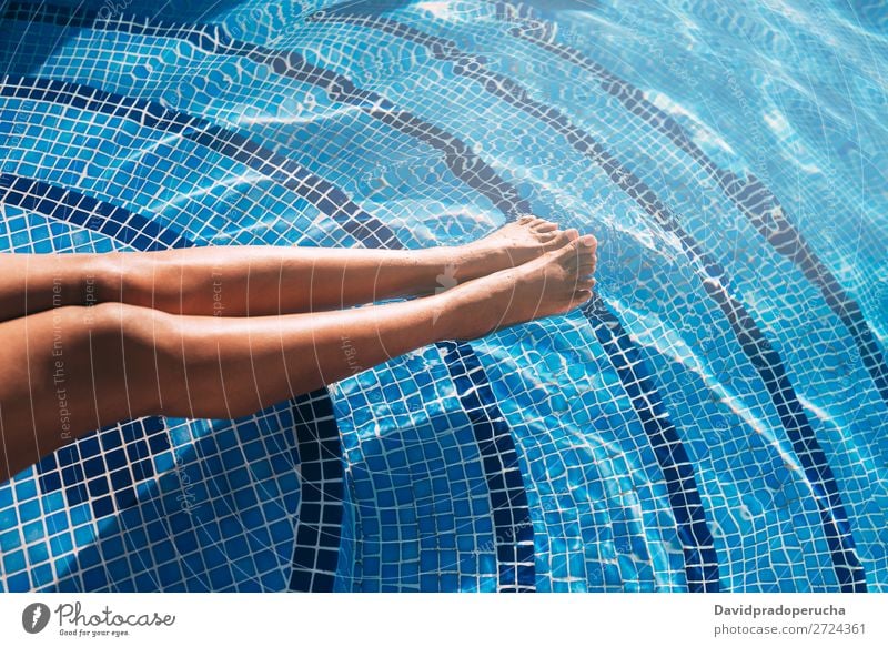 Black woman legs in a swimming pool Woman Swimming pool Summer Sunbathing Barefoot Legs Pedicure Relaxation Skin tan Water Leisure and hobbies Eroticism