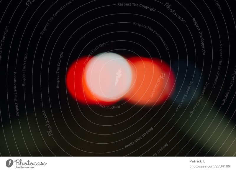 dot. Light Illuminate Funny Round Warm-heartedness Creativity Point of light Refraction Light (Natural Phenomenon) Red White Circle Dark Colour photo