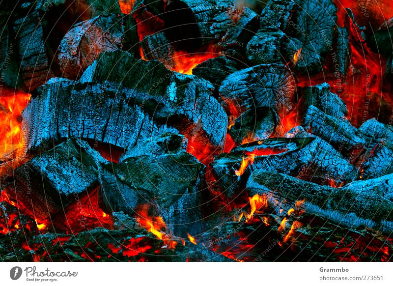 Glowing Fire Hot Warmth Burn Incandescent Embers Cozy Colour photo Subdued colour Exterior shot Close-up Detail Evening