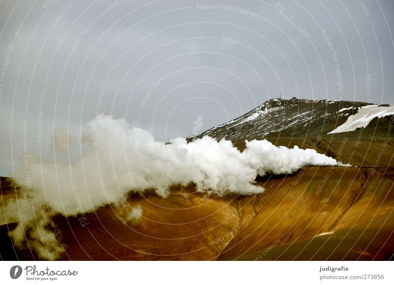 Iceland Environment Nature Landscape Elements Sky Clouds Climate Hill Mountain Volcano Krafla Exceptional Threat Dark Hot Natural Wild Apocalyptic sentiment