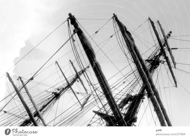 ship masts Sailing ship Maritime Navigation Baltic Sea Water