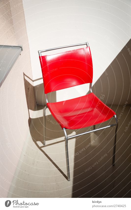 red hot chilli chair Chair Balcony Illuminate Authentic Simple Glittering Clean Gray Red White Esthetic Center point Style Living or residing Seating Design