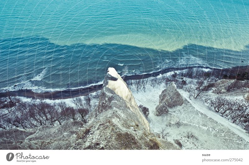 as white as a sheet ... Environment Nature Landscape Elements Air Water Winter Climate Beautiful weather Snow Tree Rock Mountain Waves Coast Baltic Sea Ocean